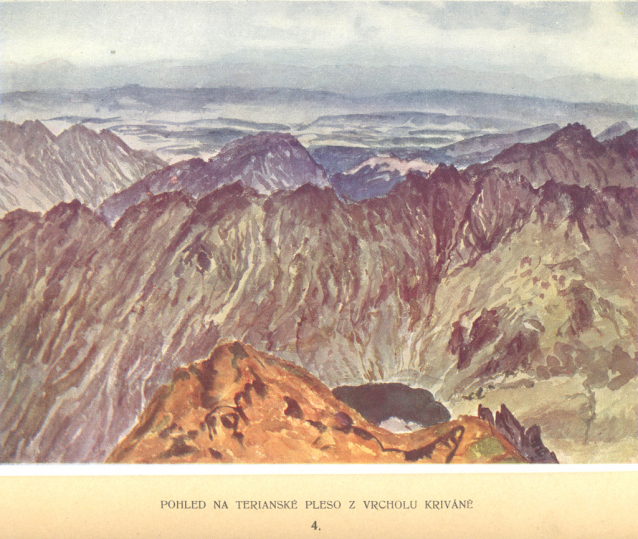 Painter Otakar Štáfl: High Tatras (Vysoké Tatry)