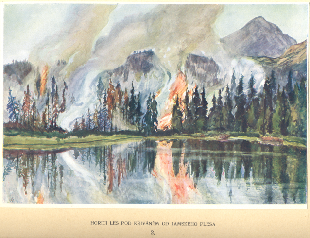 Painter Otakar Štáfl: High Tatras (Vysoké Tatry)