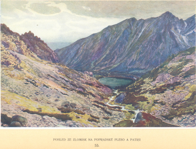 Painter Otakar Štáfl: High Tatras (Vysoké Tatry)