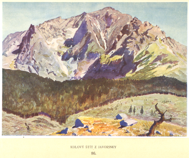 Painter Otakar Štáfl: High Tatras (Vysoké Tatry)