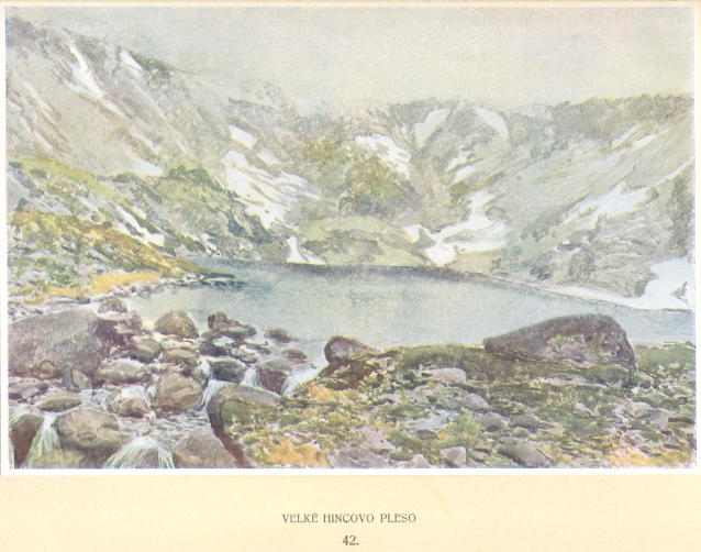 Painter Otakar Štáfl: High Tatras (Vysoké Tatry)