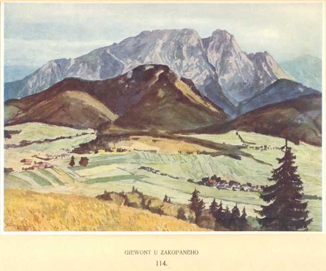 Painter Otakar Štáfl: High Tatras (Vysoké Tatry)