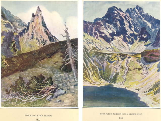 Painter Otakar Štáfl: High Tatras (Vysoké Tatry)