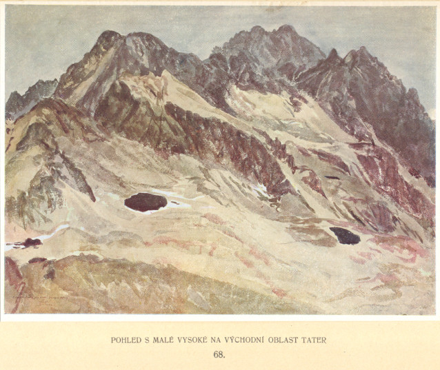 Painter Otakar Štáfl: High Tatras (Vysoké Tatry)