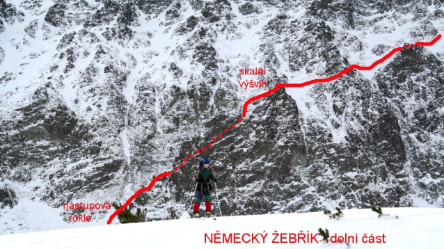 Německý žebřík nad Zeleným plesem