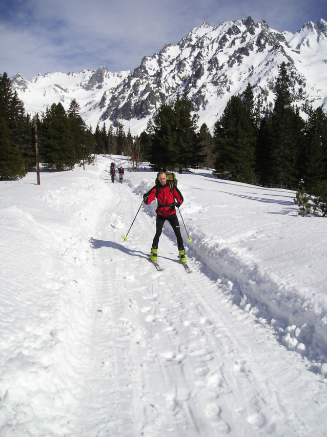 Hincovo pleso v zimě na lyžích