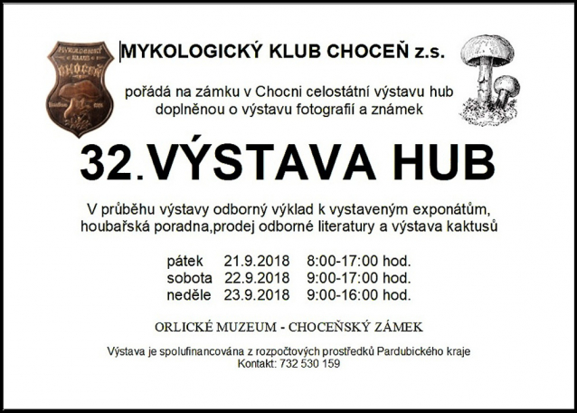 Výstavy hub 2018