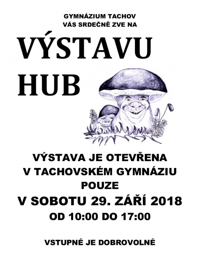 Výstavy hub 2018