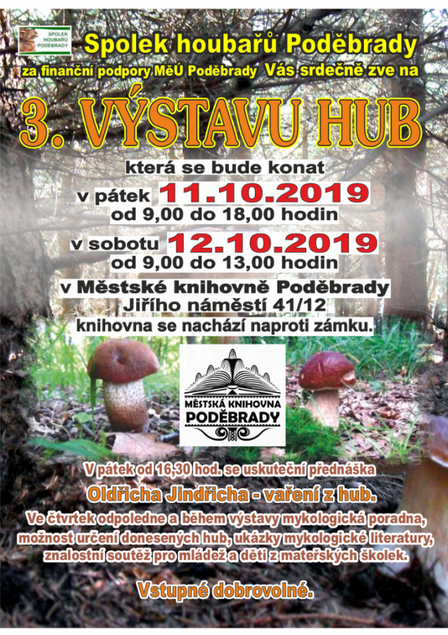 Výstavy hub 2019