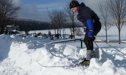 První pořádná lyžovačka v Jizerkách