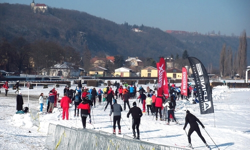 Běžky v Praze na dostihovém závodišti Běžky v Praze na dostihovém závodišti