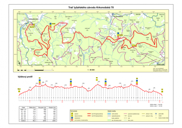 Krkonošská 70 v běhu na lyžích startuje 60. ročník