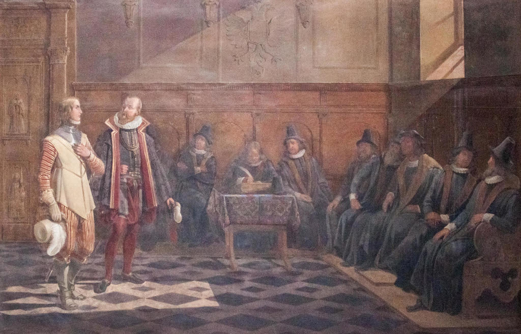 Gustav Vasa žádá Sasy v městské radě Lübeck o pomoc. 