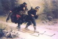 Birkebeinerrennet: běžky, kolo, běh Birkebeinerrennet: běžky, kolo, běh