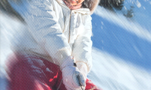 Sáňkování a lyžování na sídlišti v Chebu