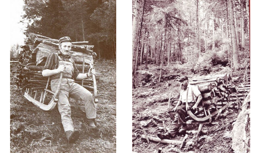 RETRO Saně bez sněhu ve Francii RETRO Saně bez sněhu ve Francii