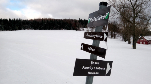 Paseky nad Jizerou, příjemné lyžování na loukách