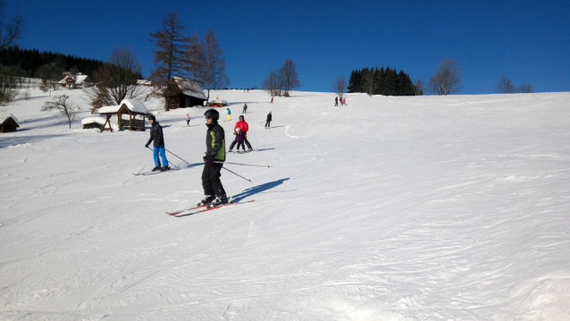 Paseky nad Jizerou, příjemné lyžování na loukách