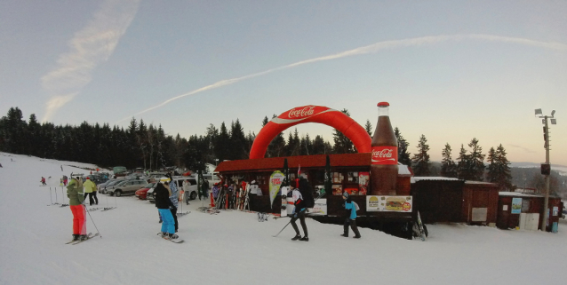 Městské lyžování Harusův kopec u Nového Města na Moravě 