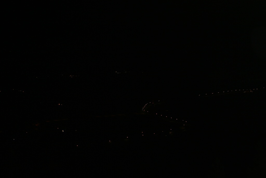 Noční silnice do Bormia.