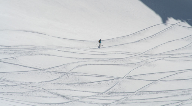 Courmayeur: závěje prašanu