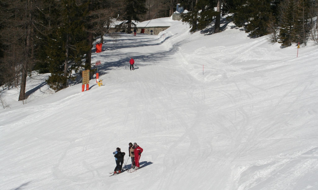 Courmayeur: závěje prašanu