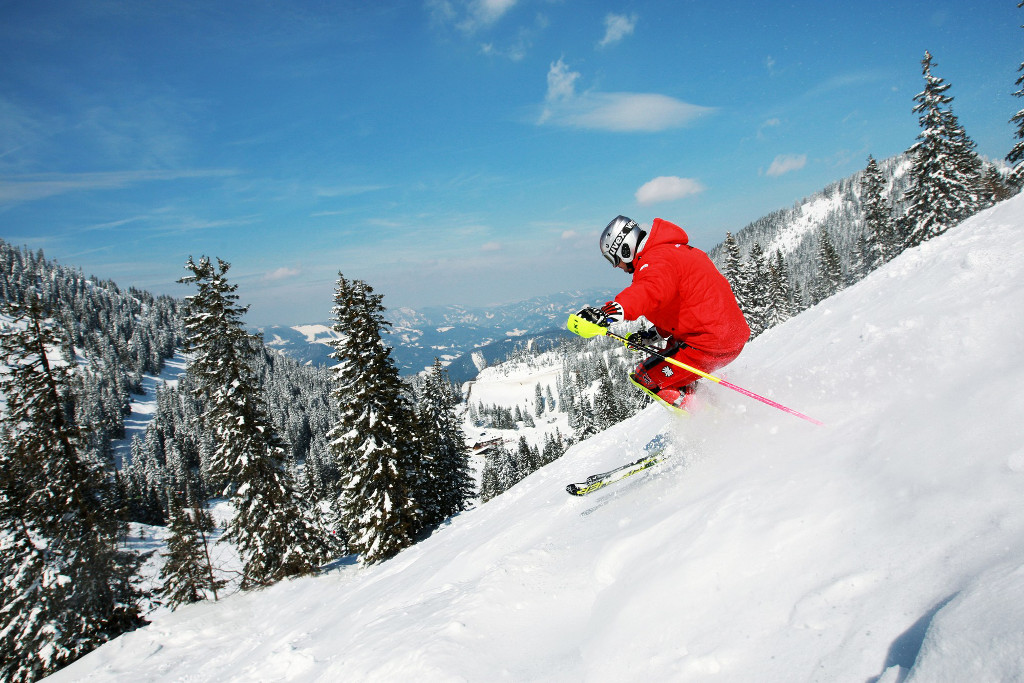Hochkar, lyžování v Alpách kousek od Vídně.