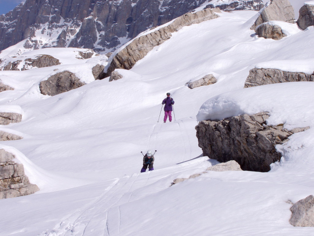 Vallesinella: Dlouhý a lehký freeride v Dolomiti di Brenta