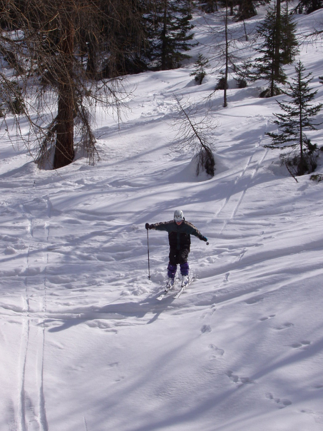 Vallesinella: Dlouhý a lehký freeride v Dolomiti di Brenta