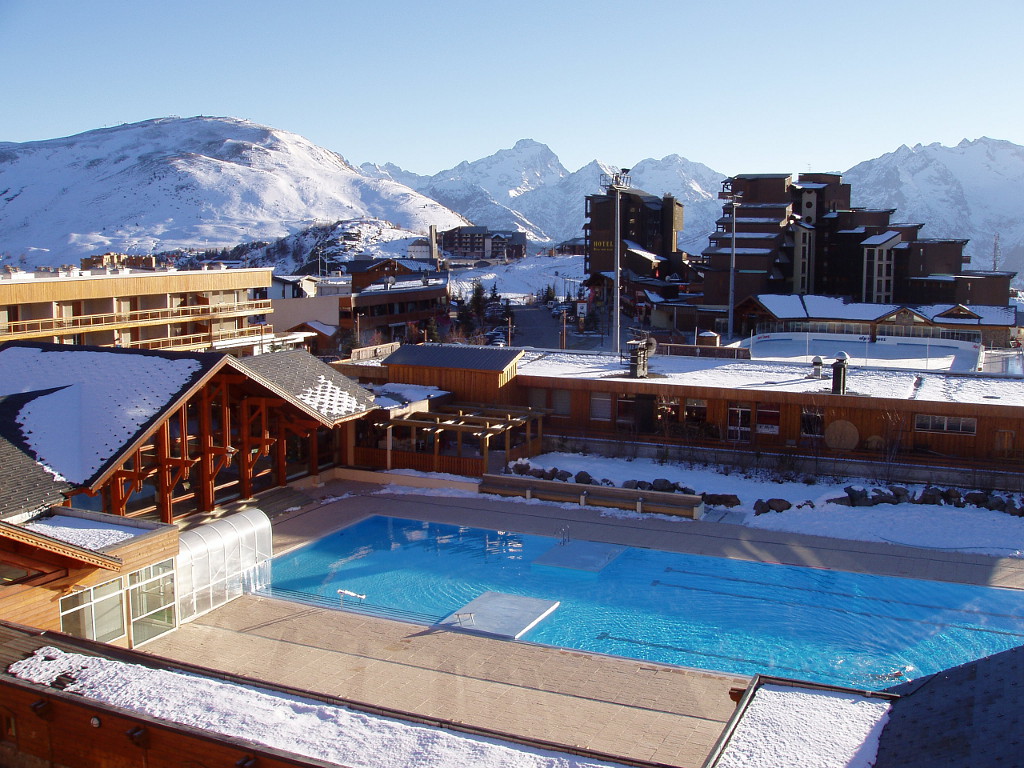Veřejný bazén v Alpe d´Huez.