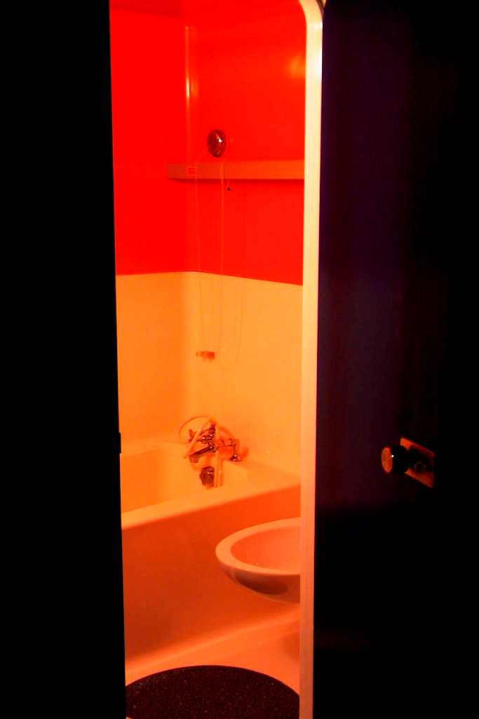 Les Arcs, malá koupelna ve studiu.