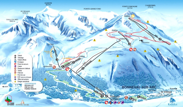 Bonneval sur Arc, zapadlé lyžování v hlubokém savojském údolí