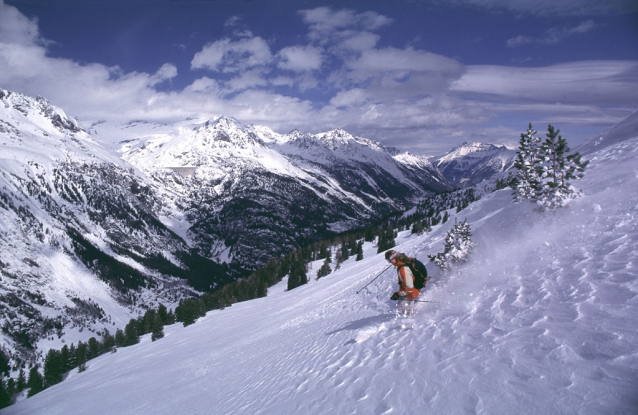 Těžká černá Grands Montets