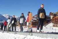 Snowboard ve Val Thorens