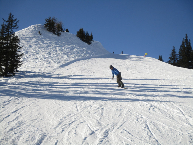 Dlouhý lyžařský den pod Hochkönig