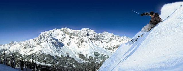 Dlouhý lyžařský den pod Hochkönig