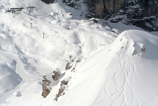 Sella Nevea freeride: sem se jezdí za prašanem