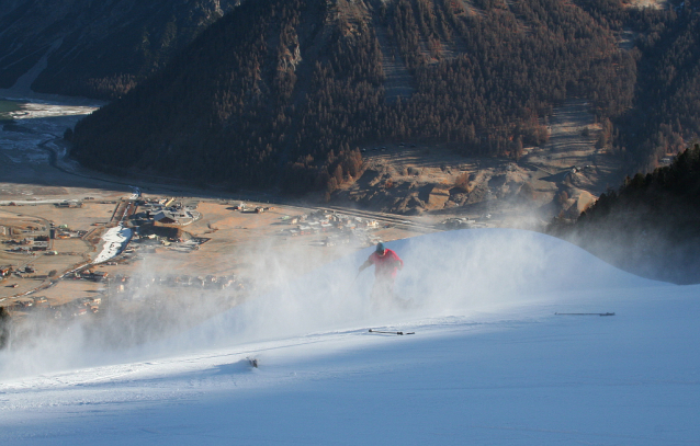 Livigno zatím lyžuje na umělém sněhu