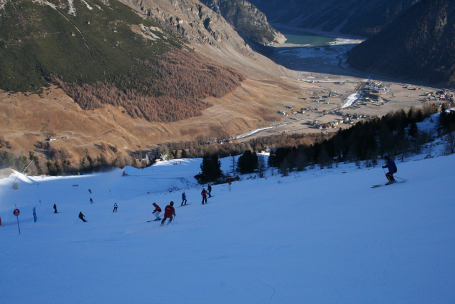 Livigno zatím lyžuje na umělém sněhu