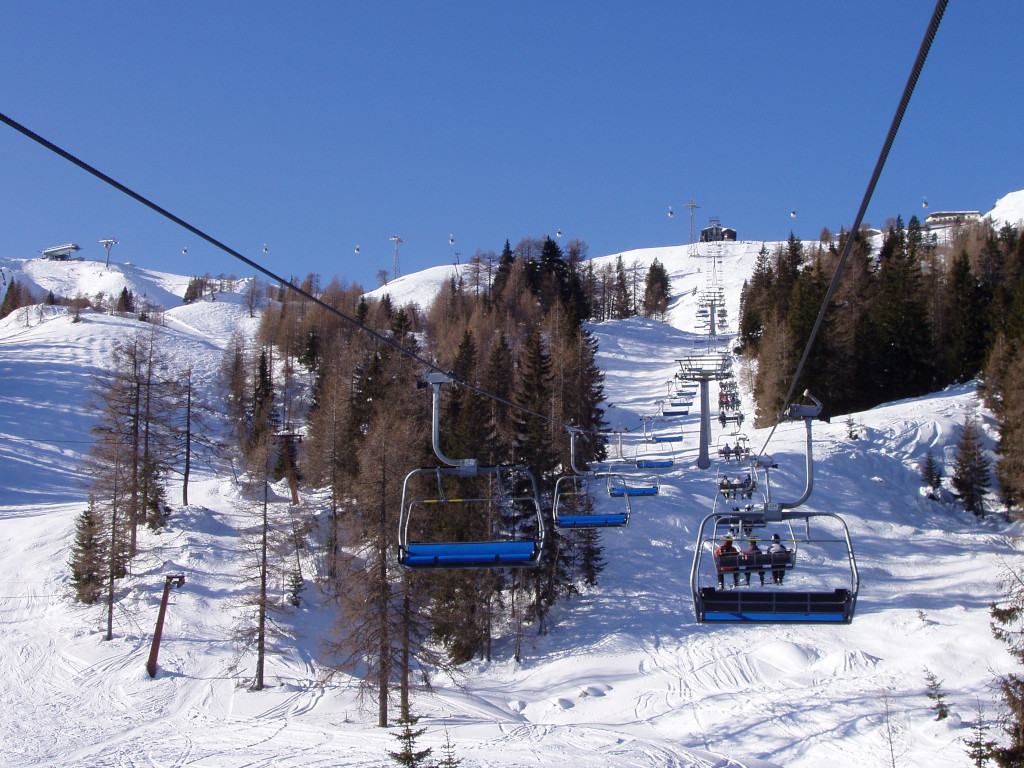 Nassfeld, lanovka Trögl.