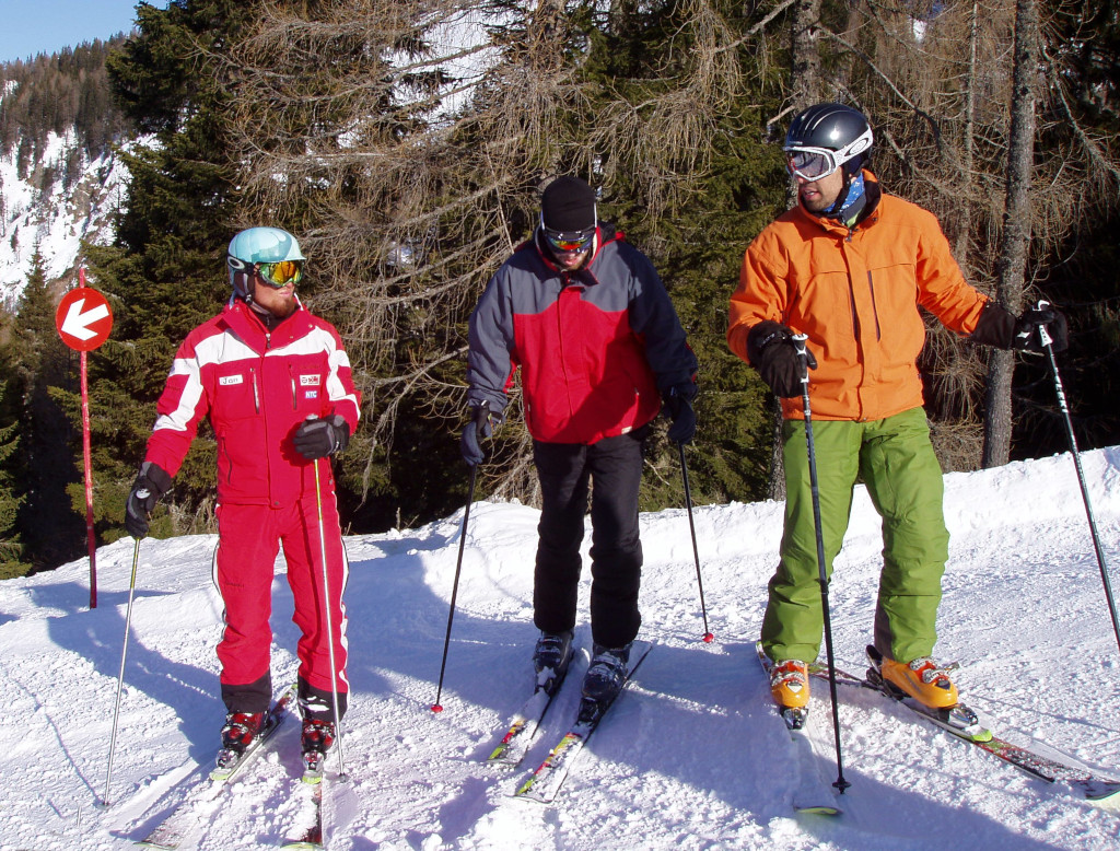 Lyžaři v Nassfeldu.