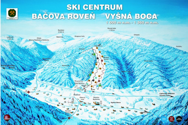 Vyšná Boca - středně velký skiareál v Nízkých Tatrách