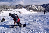 Slovenské hory jsou pokryté zledovatělým sněhem
