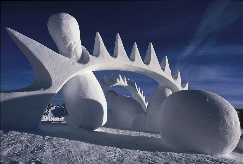 Ischgl. Výstava sněhových soch ukazuje neuvěřitelné umělecké kreace.