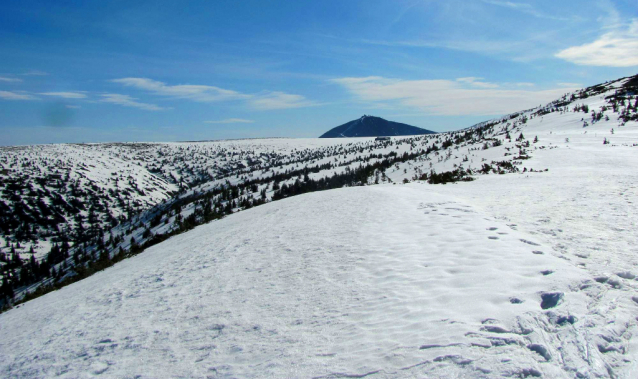 Jarní skialp bahno v Krkonoších