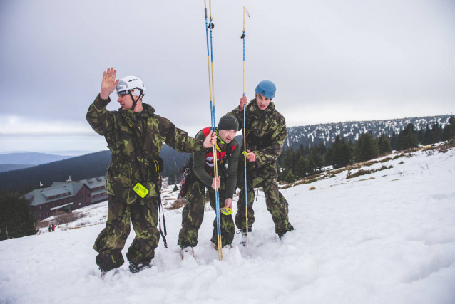 Vojenský Winter Survival v Jeseníkách