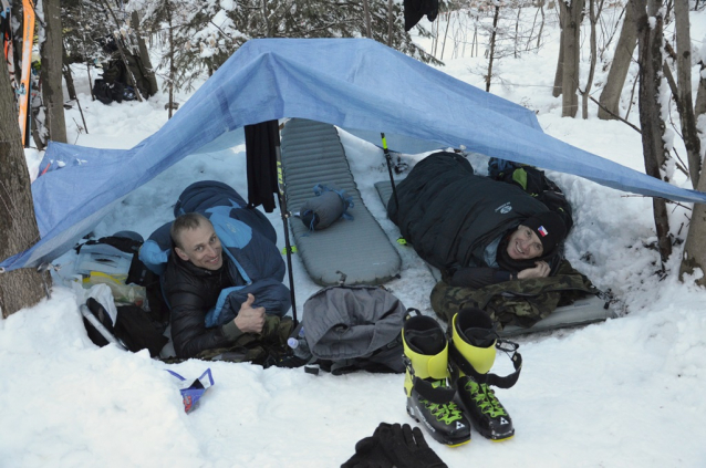 Winter Survival 3. den: lezení po skalách na Rabštejně