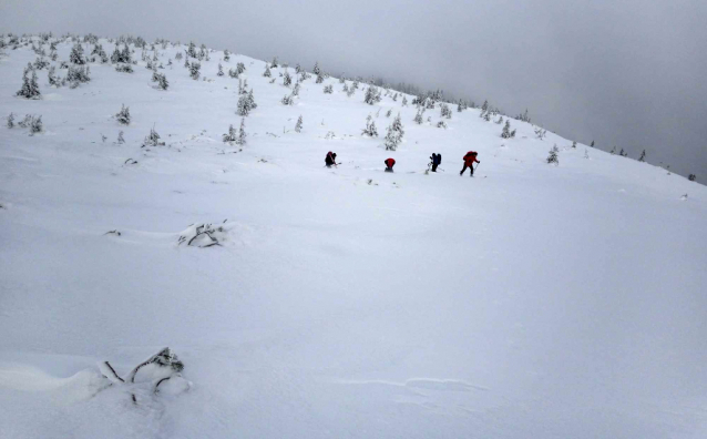 Skialp přes 3 krkonošské kopce