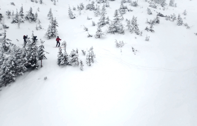 Skialp přes 3 krkonošské kopce