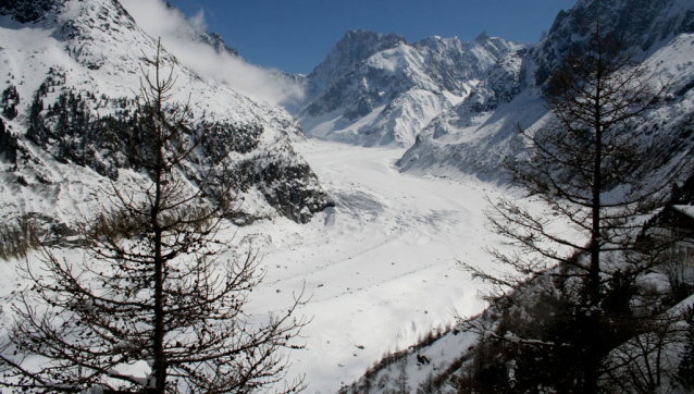 Courmayeur: závěje prašanu